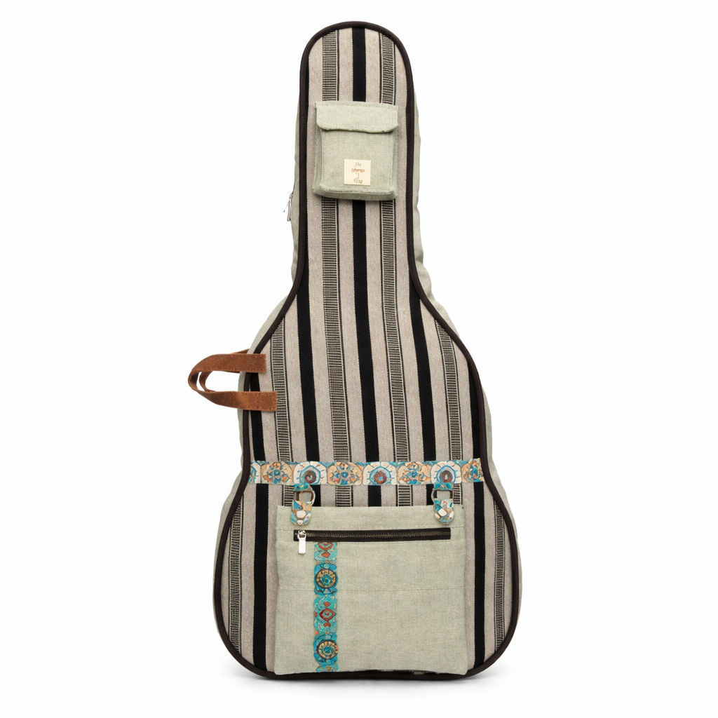 Black Unisex Padded Guitar Bag for Musicians
